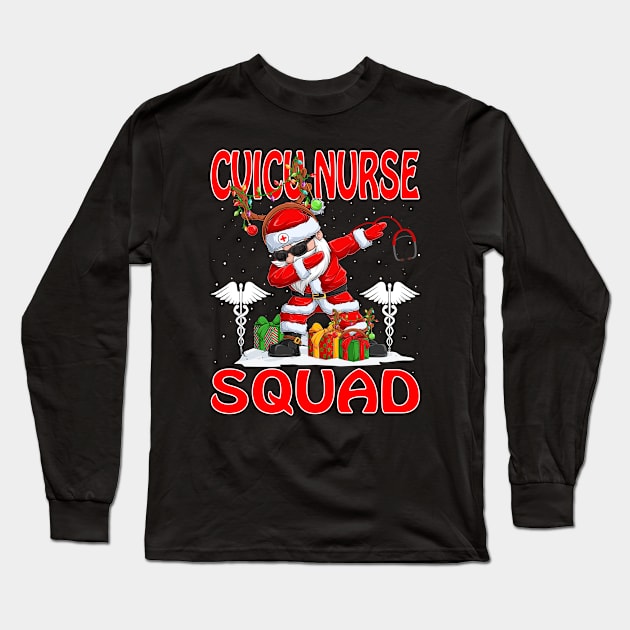 Christmas Cvicu Nurse Squad Reindeer Pajama Dabing Santa Long Sleeve T-Shirt by intelus